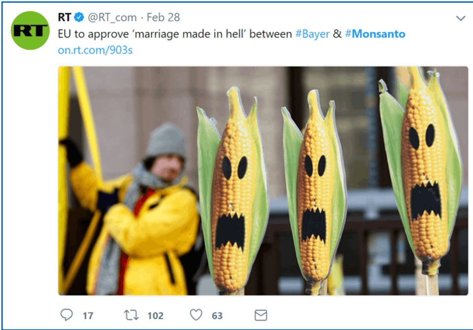 RT tweet of Monsanto meme